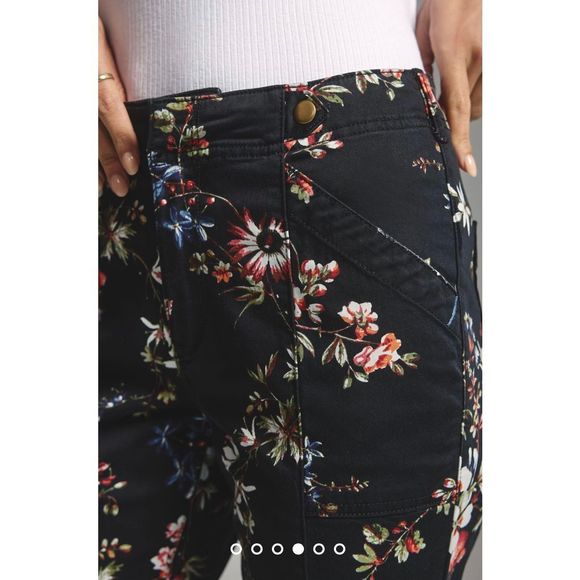 Anthropologie x Pilcro Mid-Rise Demilune Utility Pants Size 27 - Picture 5 of 13